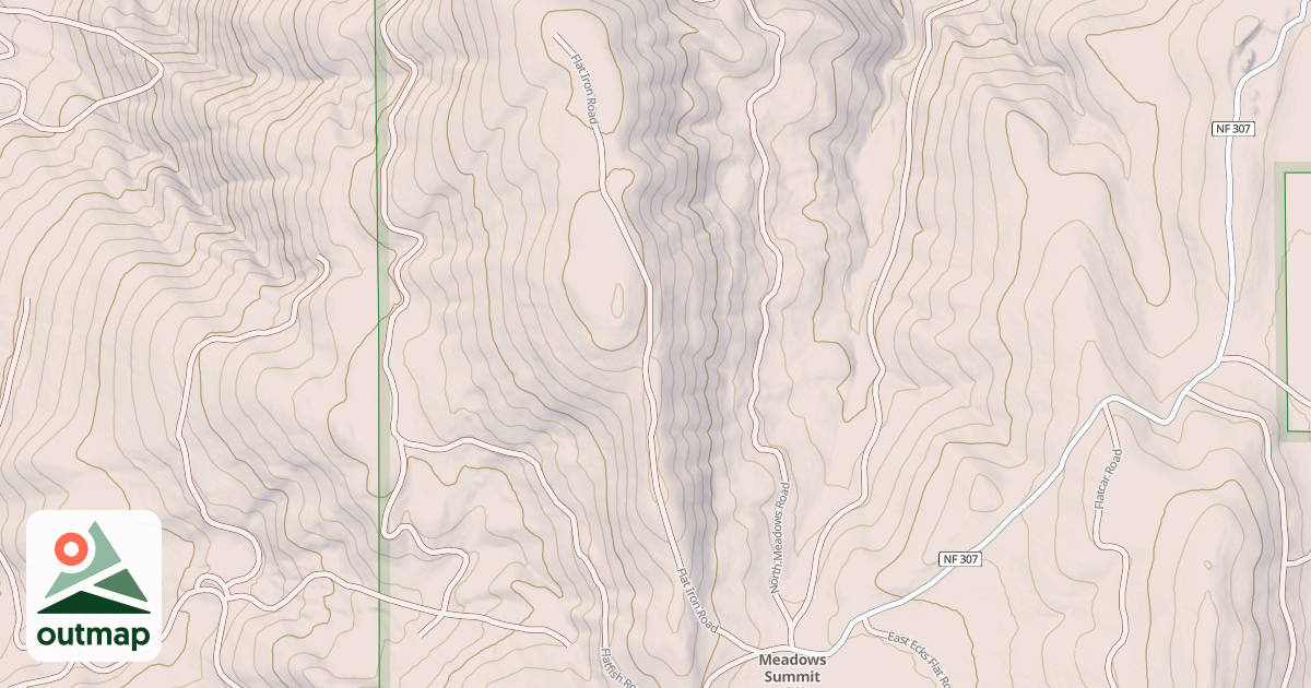 Map of FLAT IRON