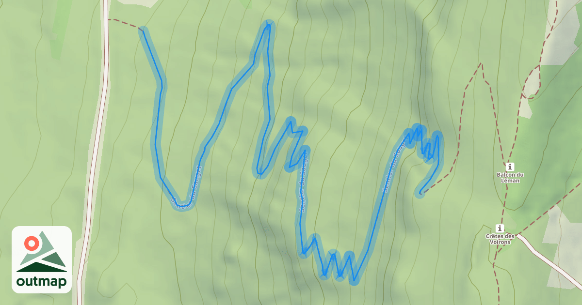Map of Sentier du Sauget