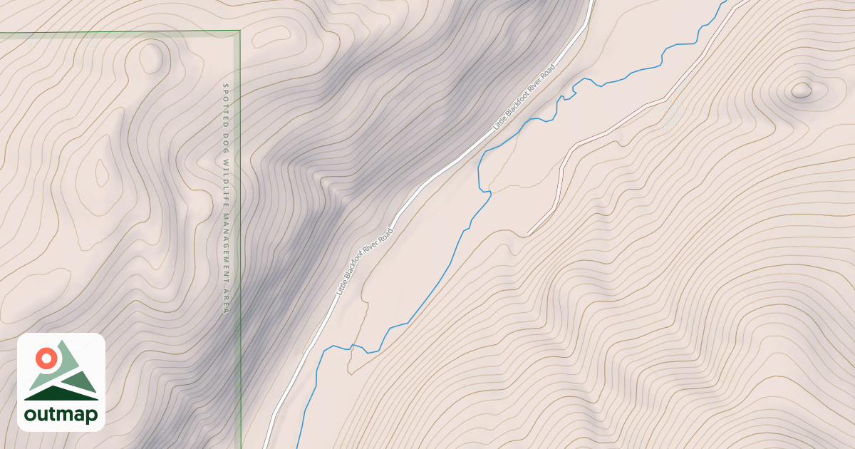 Map of LITTLE BLACKFOOT