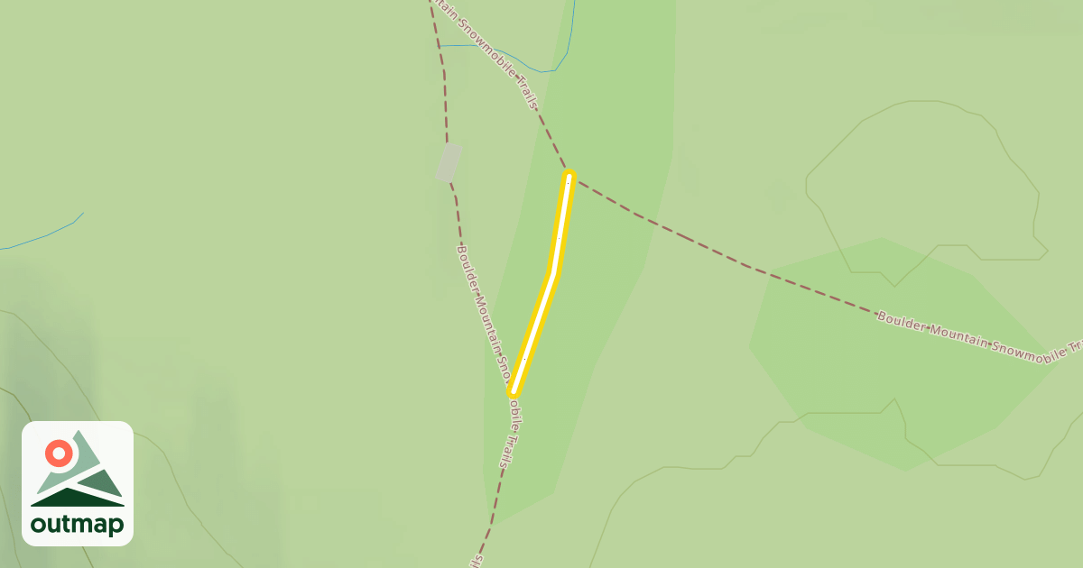 Map of Boulder Mountain Snowmobile Trails