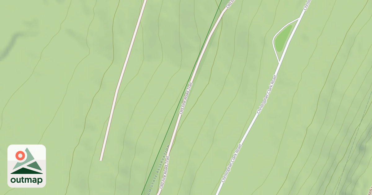 Map of Old Fire Road Trail