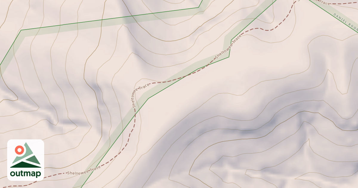 Map of Sheltowee Trace