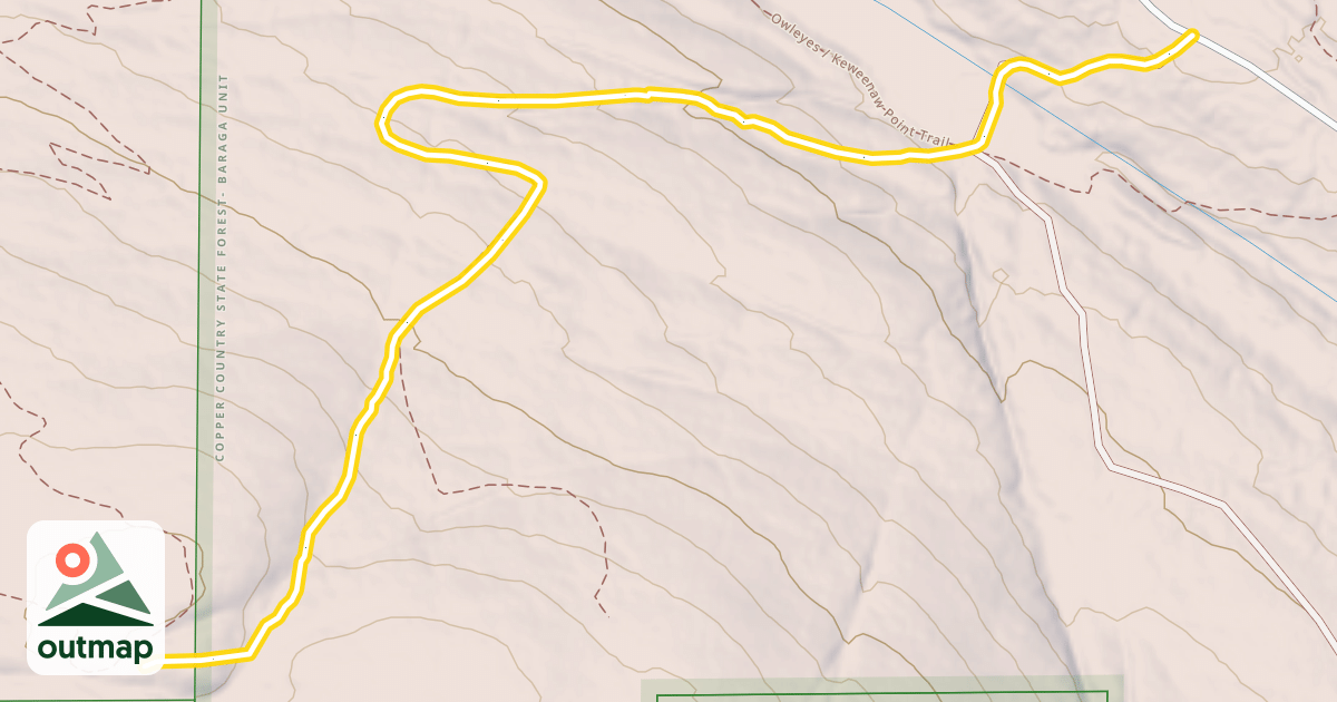 Map of Cross Cut Road