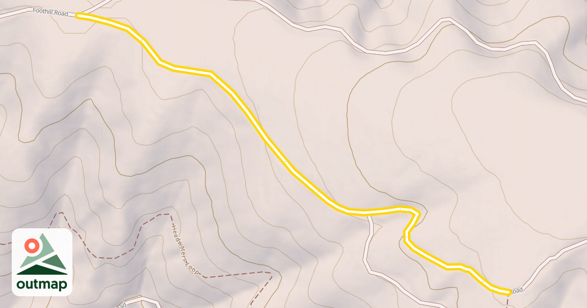 Map of Foothill Road