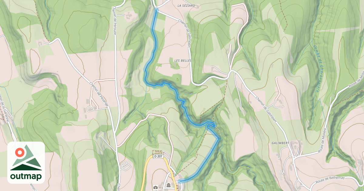 Map of Chemin de la Combe Broudelaire