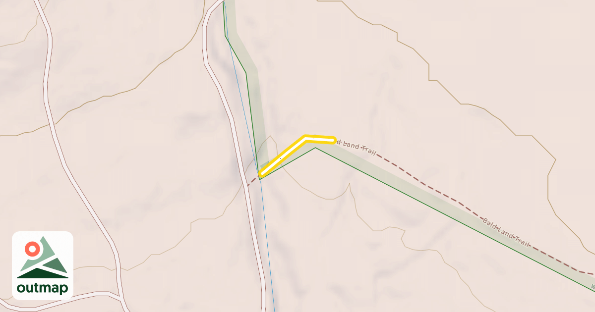 Map of Bald Land Trail