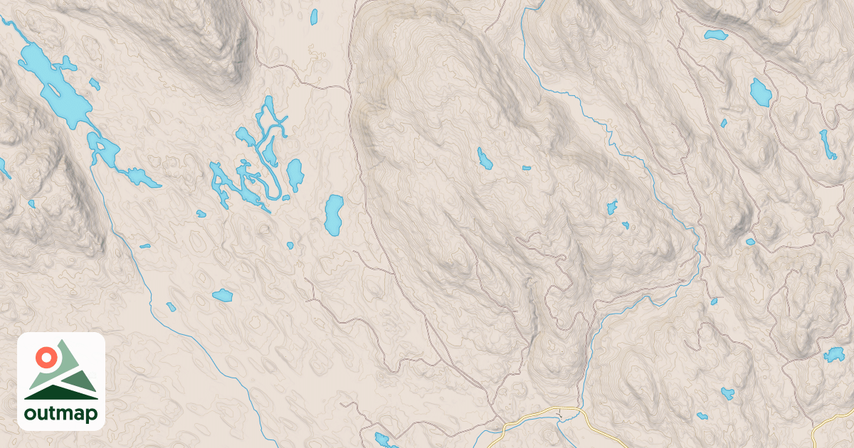 Map of NORTH THORNE RIVER