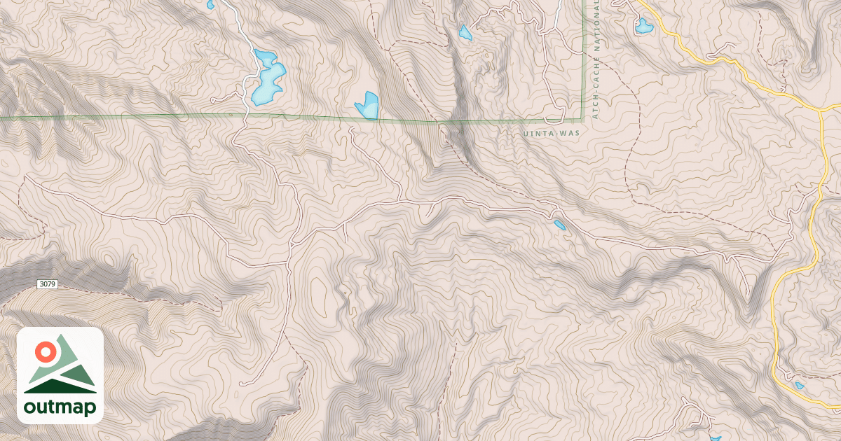 Map of HOGS BACK