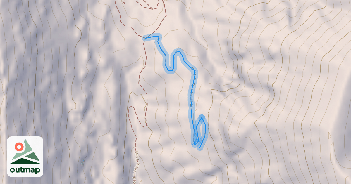 Map of Thor's Lookout Trail