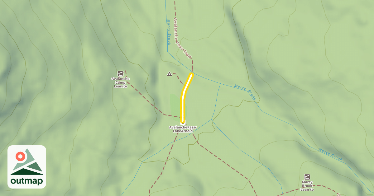 Map of Avalanche Pass Trail