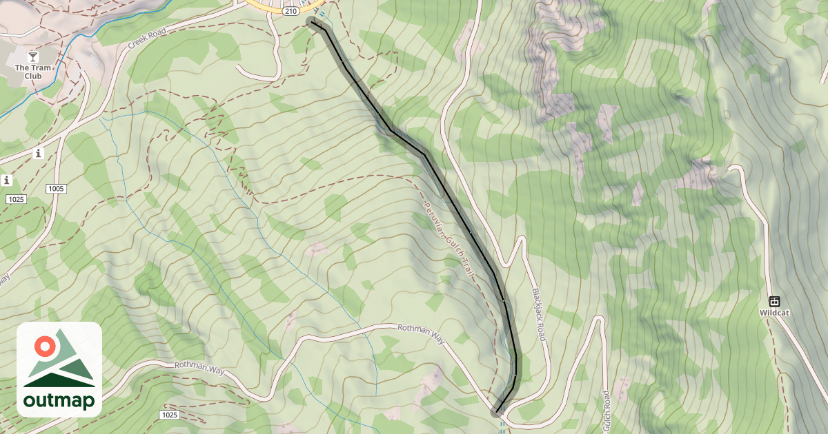 Map of Blackjack Gully