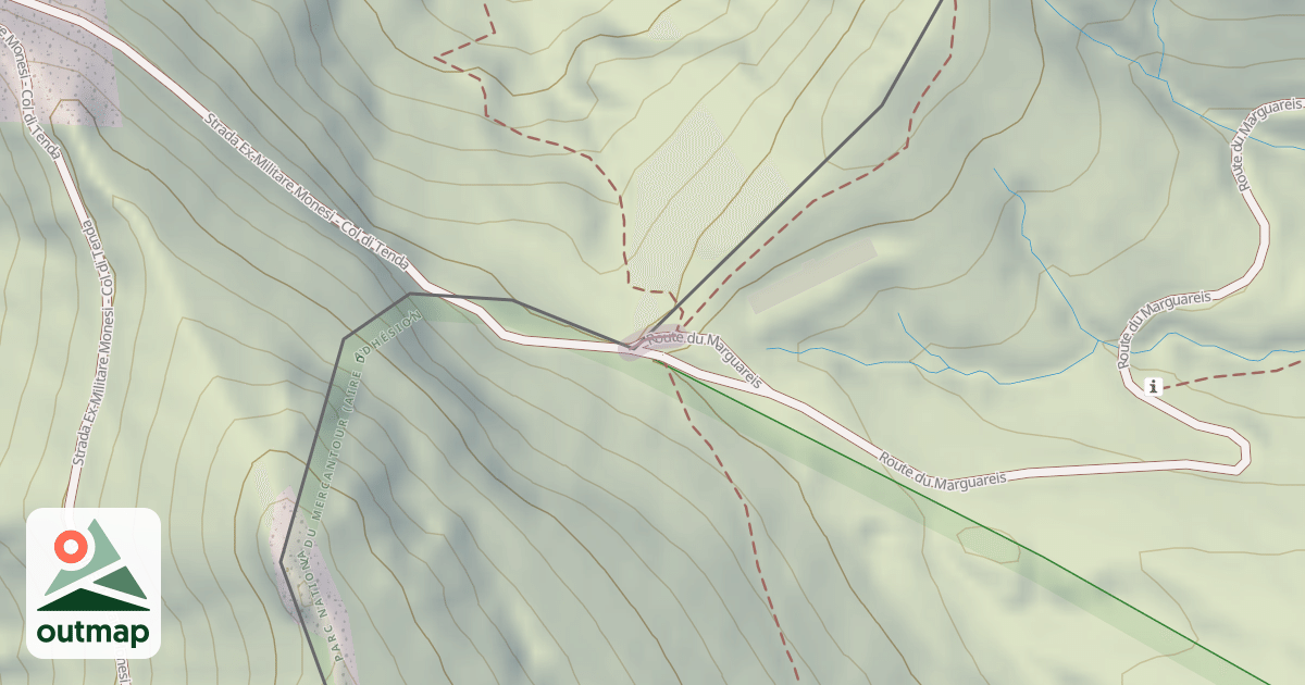 Map of Route du Marguareis