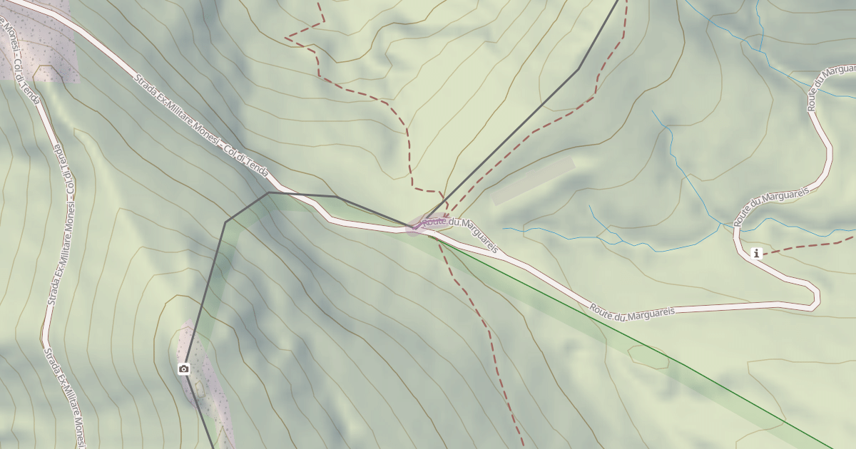 Map preview of Route du Marguareis