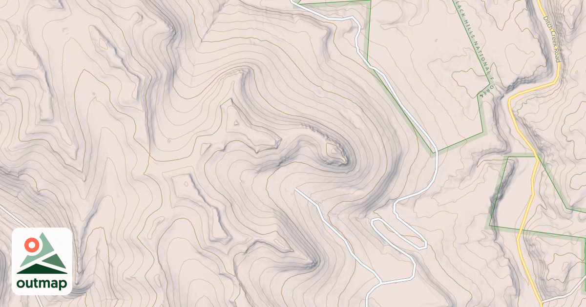 Map of Ditch Creek 39