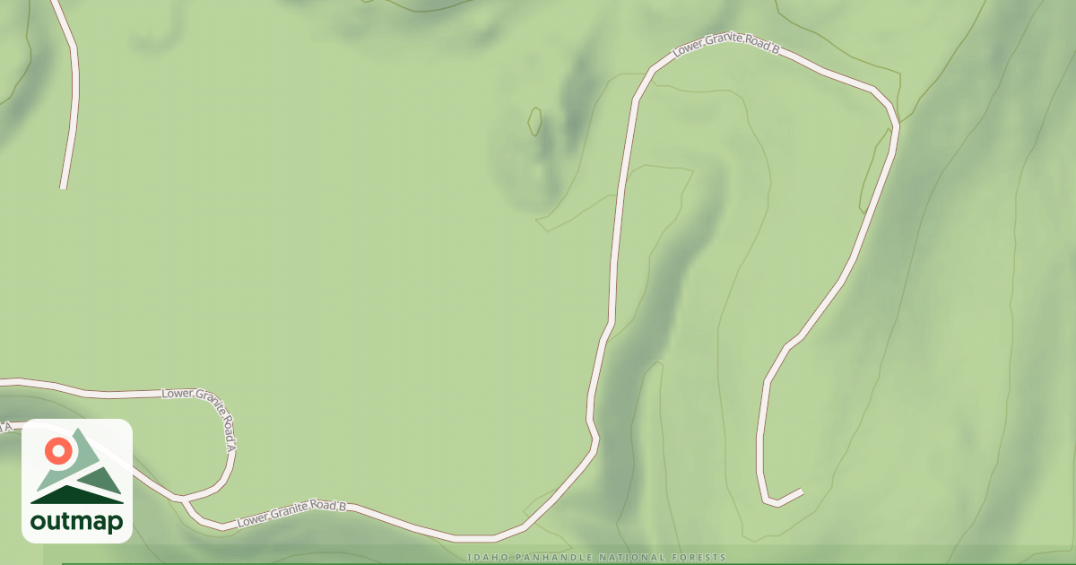 Map of LOWER GRANITE B