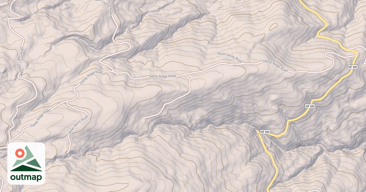Map of DERBY RIDGE