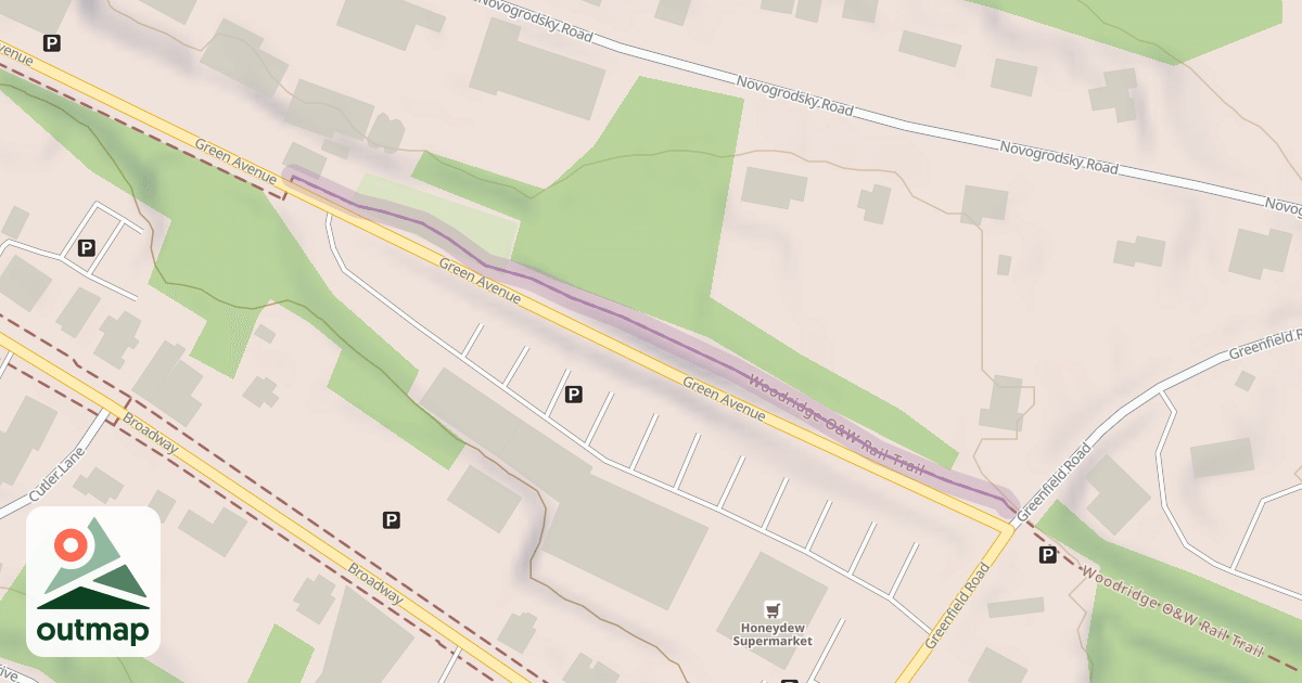 Map of Woodridge O&W Rail Trail