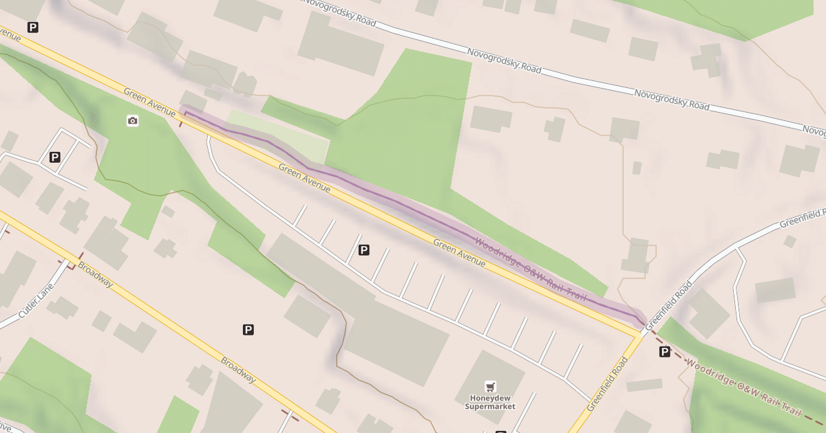 Map preview of Woodridge O&W Rail Trail