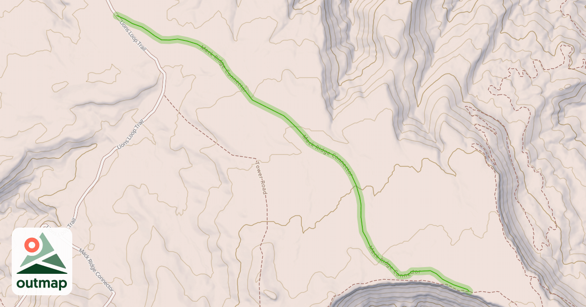 Map of Mack Ridge Connector
