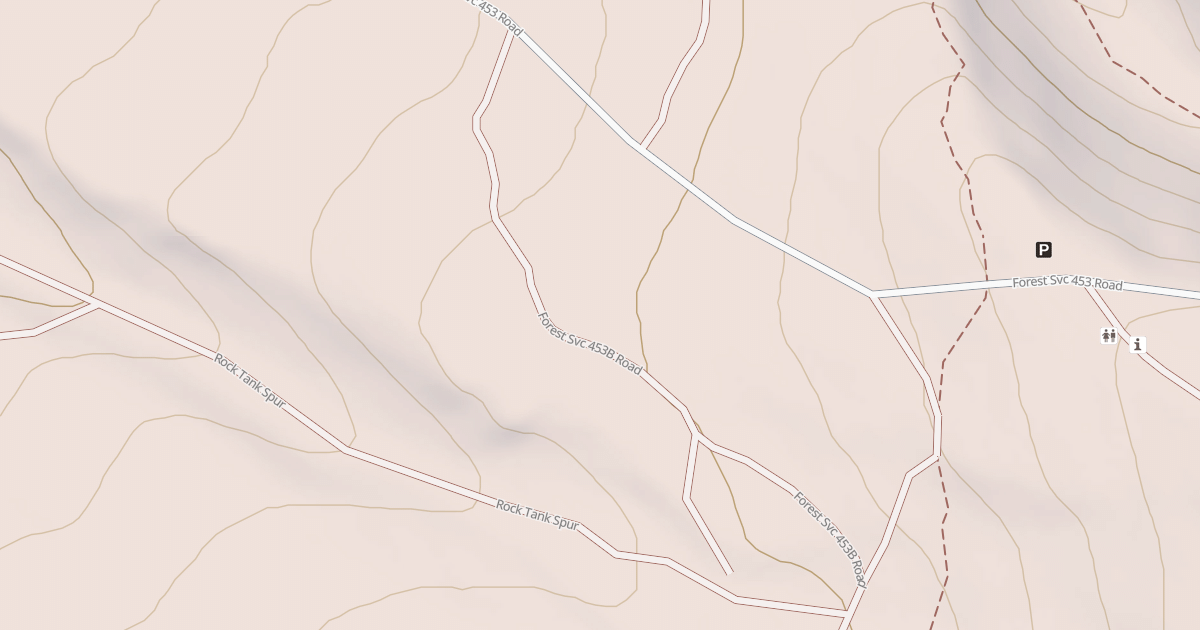Map preview of USFS National Forest System Roads {0F4B8961-D1AA-4F9B-A927-B88BD2C8B665}