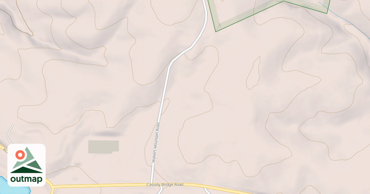 Map of WALTERS MOUNTAIN ROAD