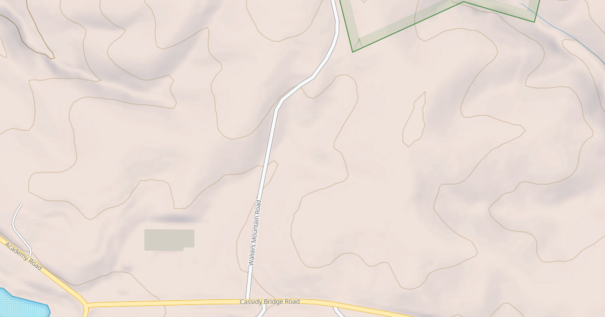 Map preview of WALTERS MOUNTAIN ROAD