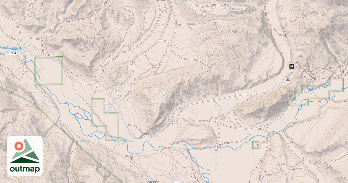 Map of Fish Creek Road Snowmobile