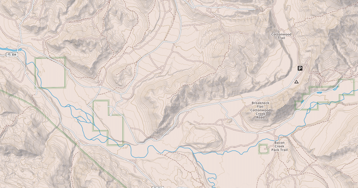 Map preview of Fish Creek Road Snowmobile