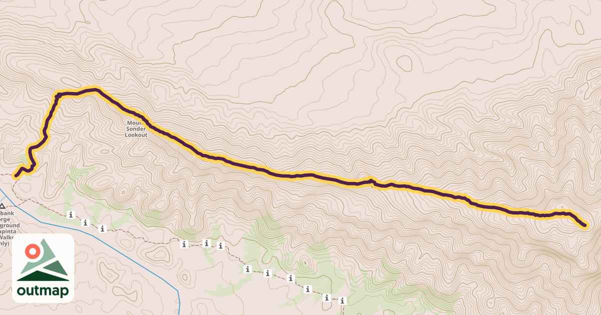 Map of Larapinta Trail Section 12