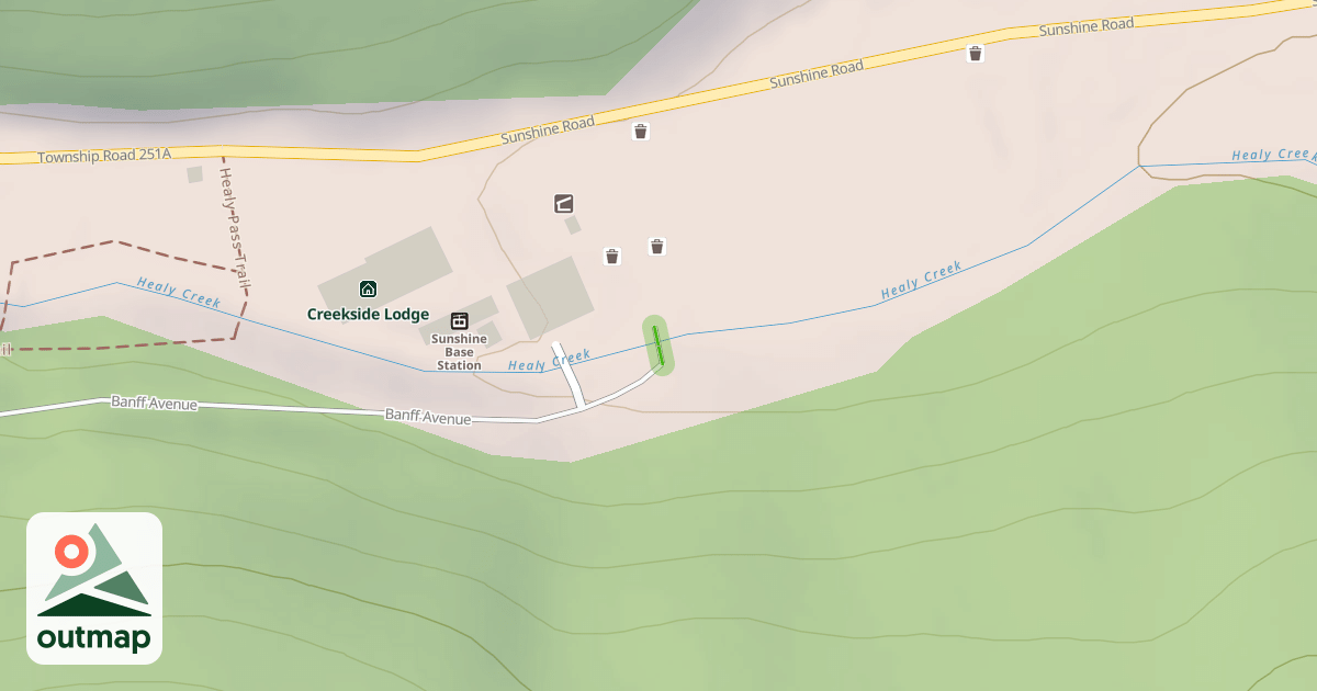 Map of Banff Avenue