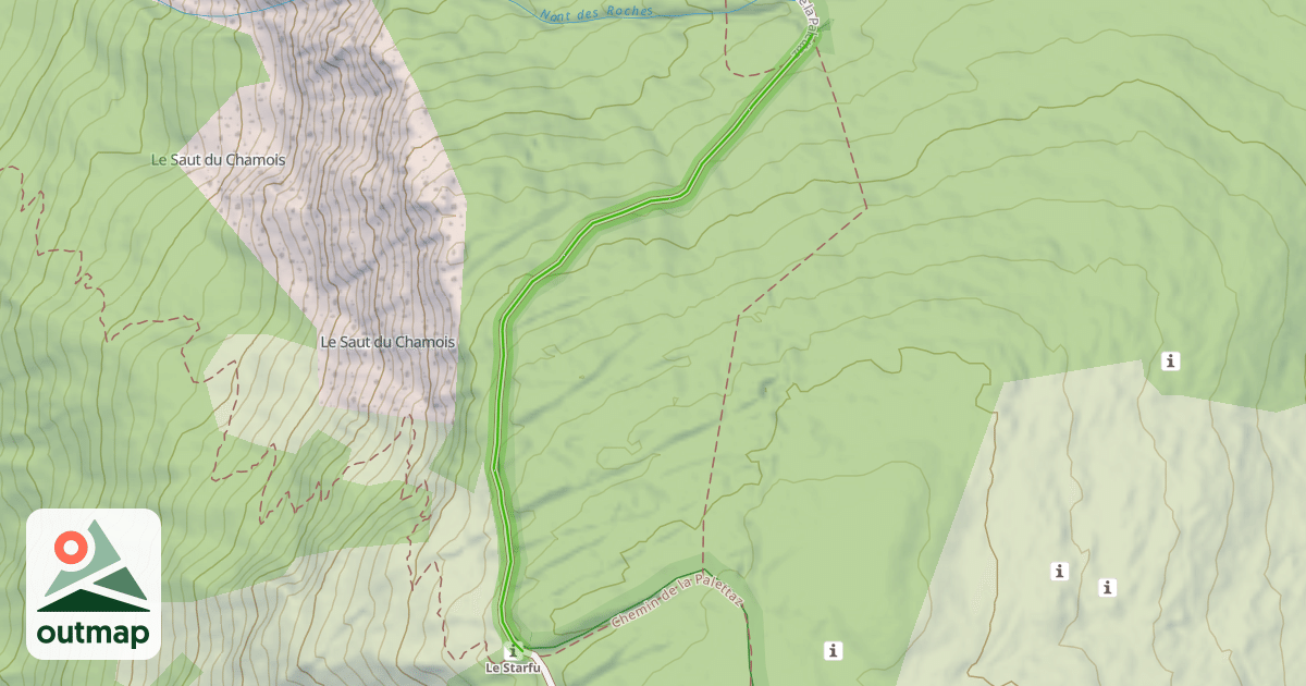 Map of Chemin de la Palettaz
