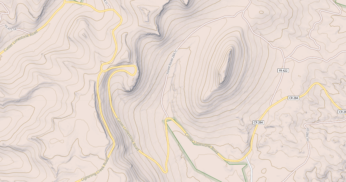 Map preview of CUSTER LIMESTONE