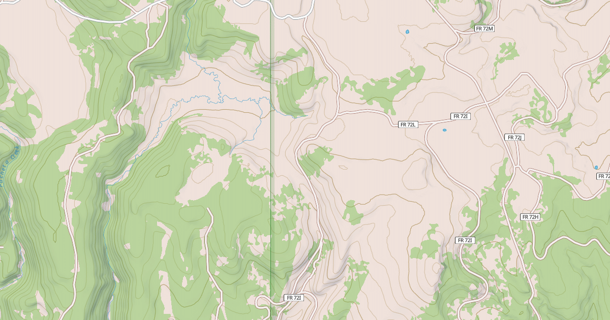 Map preview of USFS National Forest System Roads {516575F0-4149-4678-AD1B-6B9C8CEC9B9C}