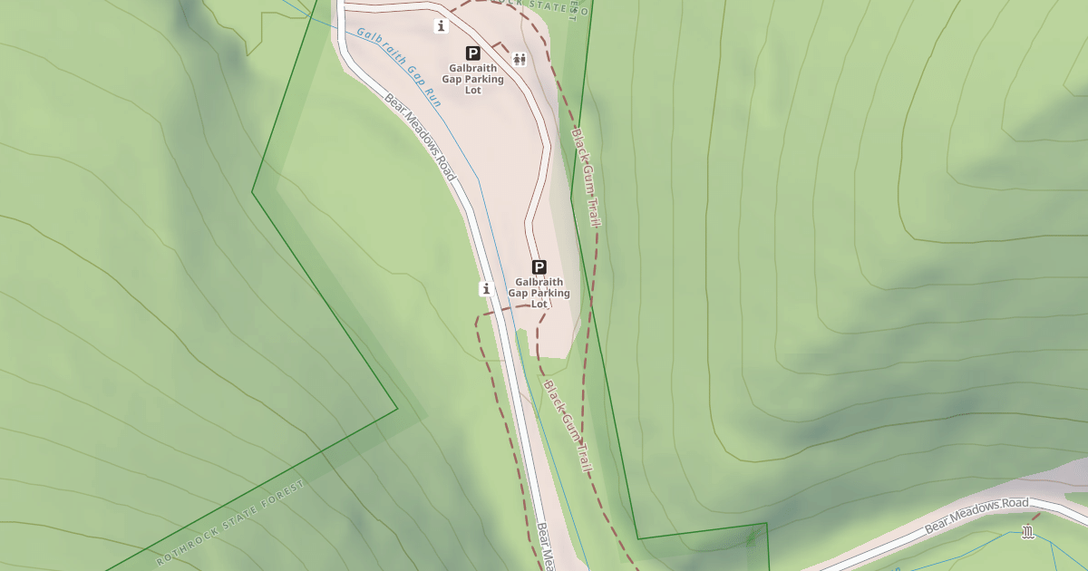 Map preview of Rothrock State Forest Seven Mountains Snowmobile Trails