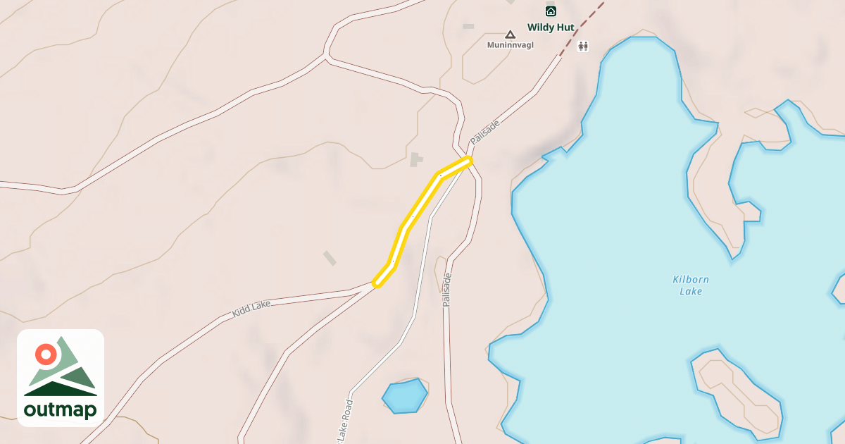 Map of Kidd Lake KL1