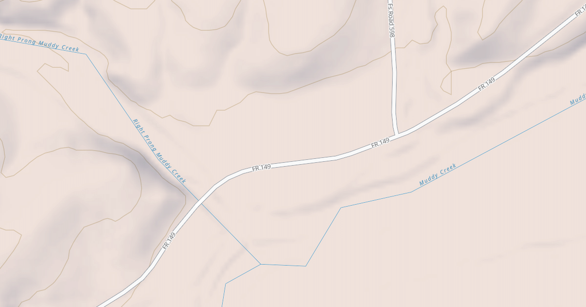 Map preview of USFS Motor Vehicle Use Map Roads {39DFF290-0464-4981-B6F8-CB3E25CB529E}
