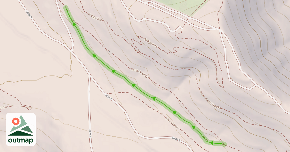 Map of Rock-a-Billy Down Trail