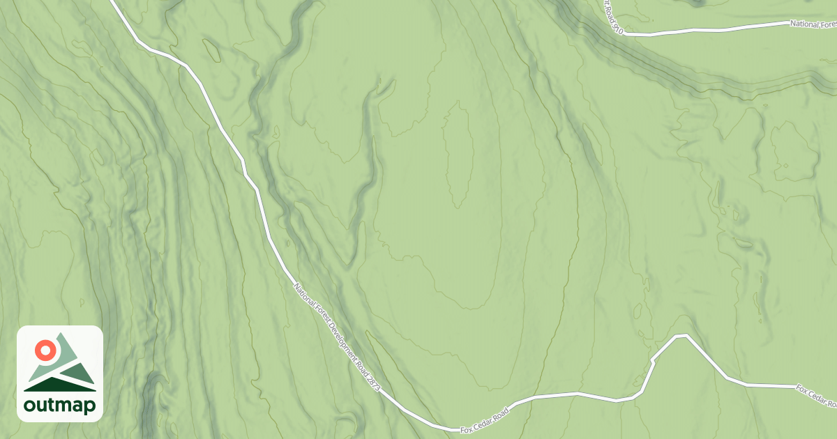 Map of FOX CEDAR SPUR