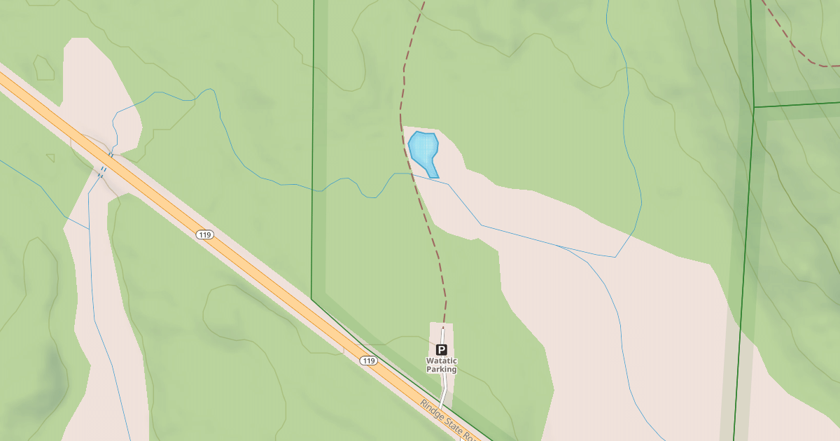 Map preview of Midstate Trail