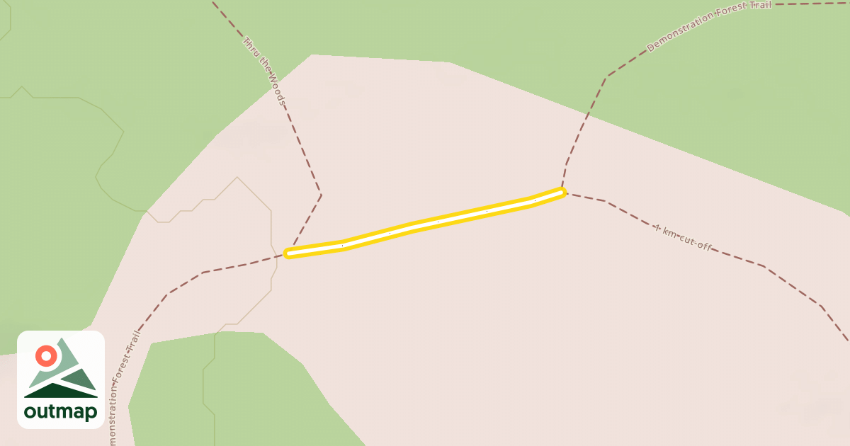 Map of Demonstration Forest Trail