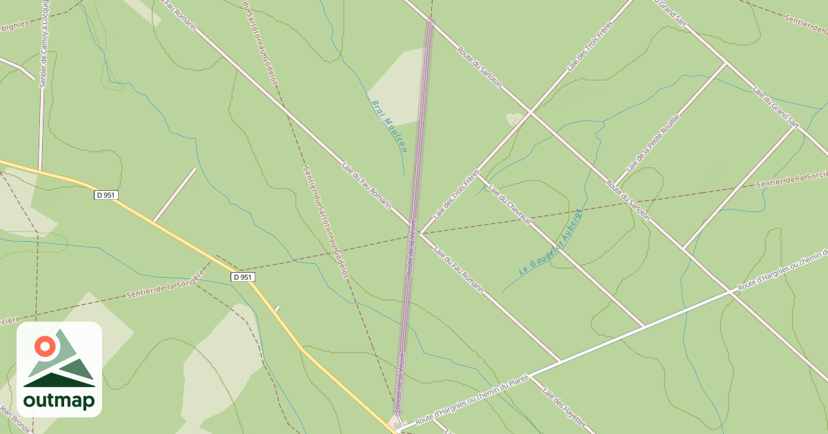Map of Route de la Veuve