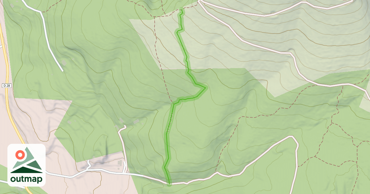 Map of Les Crêtes