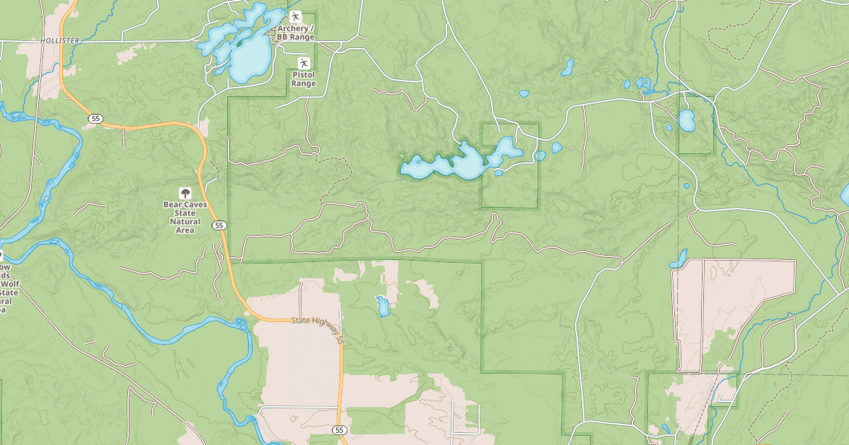Map preview of SNOWMOBILE TRAIL LKLN LANGLADE