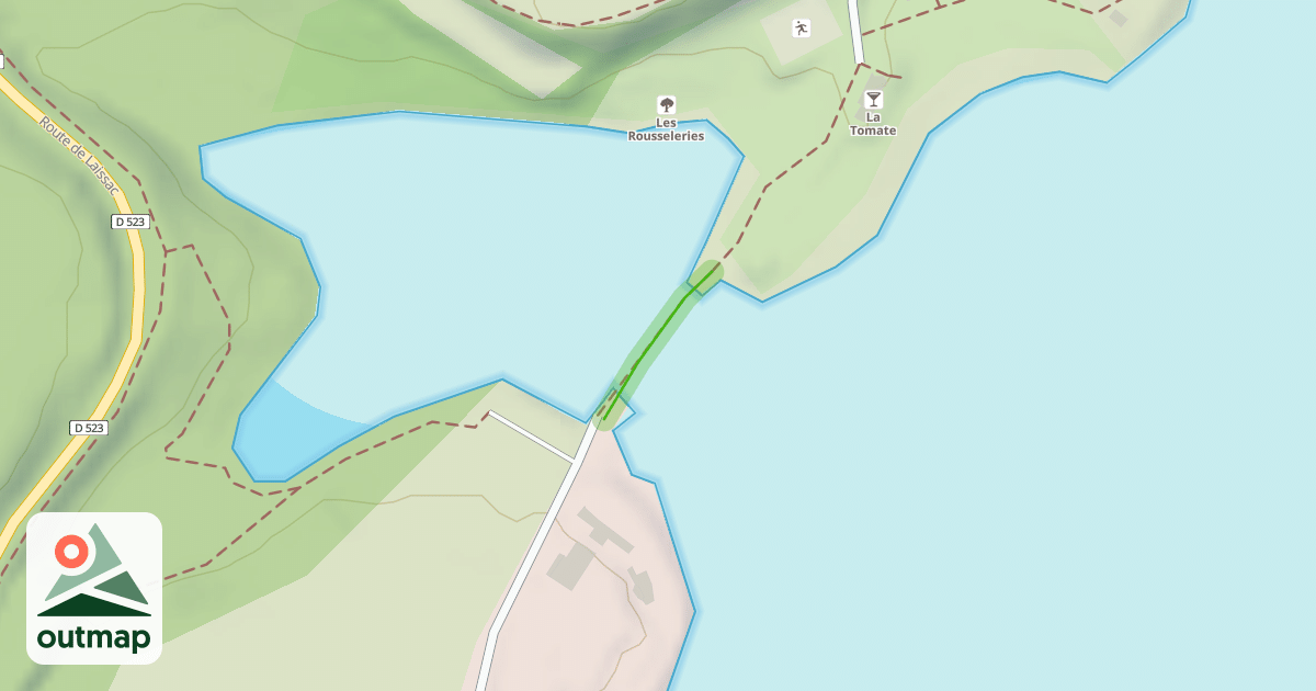 Map of Digue (Submersible Niveau Haut du Lac)