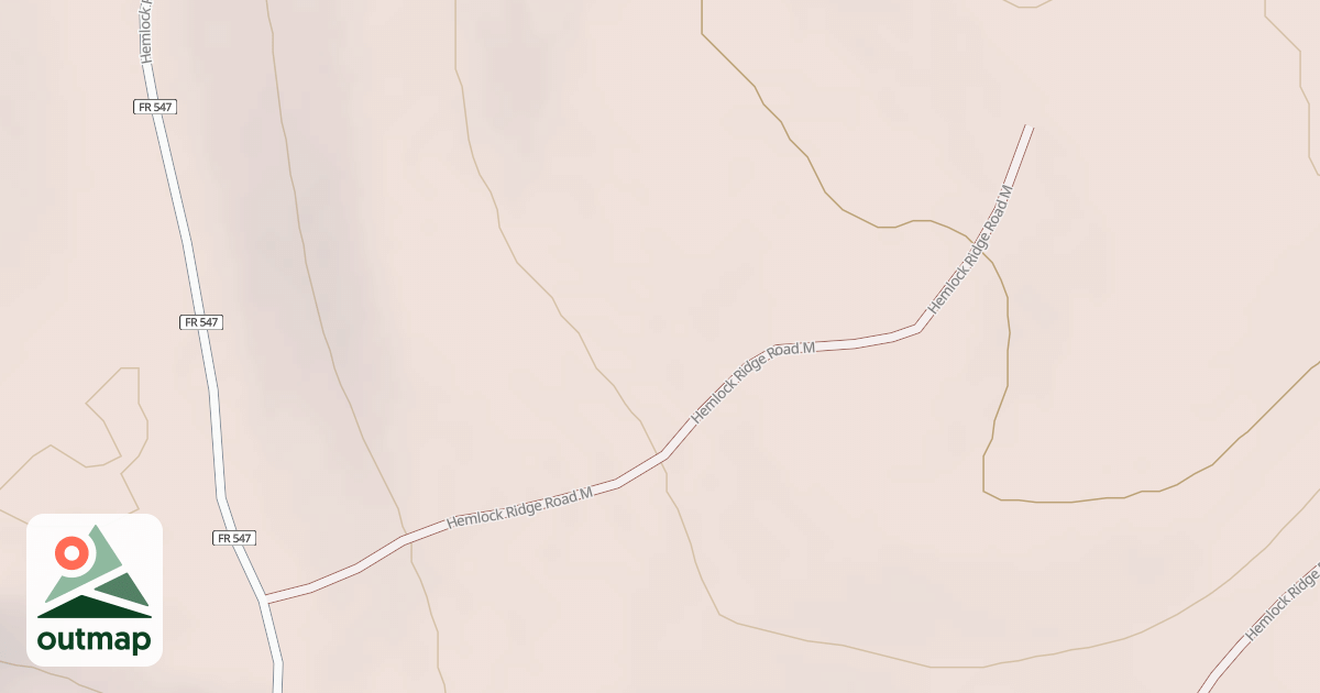 Map of HEMLOCK RIDGE M