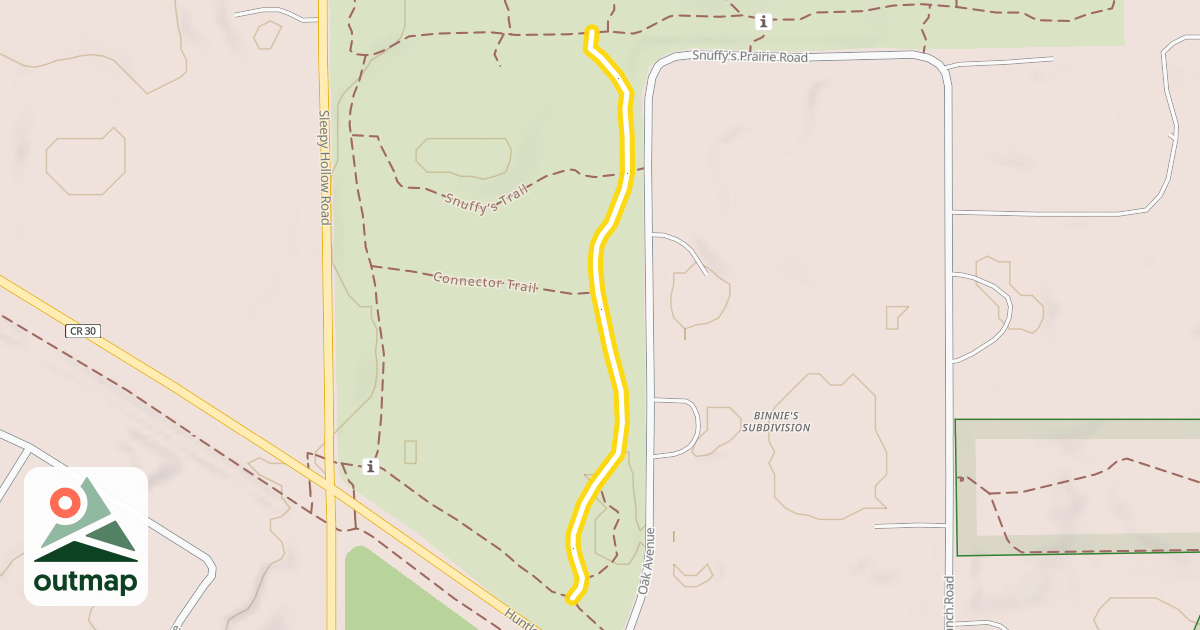 Map of Snuffy’s Trail Extension