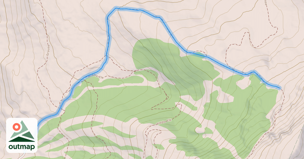 Map of North Boundary Trail