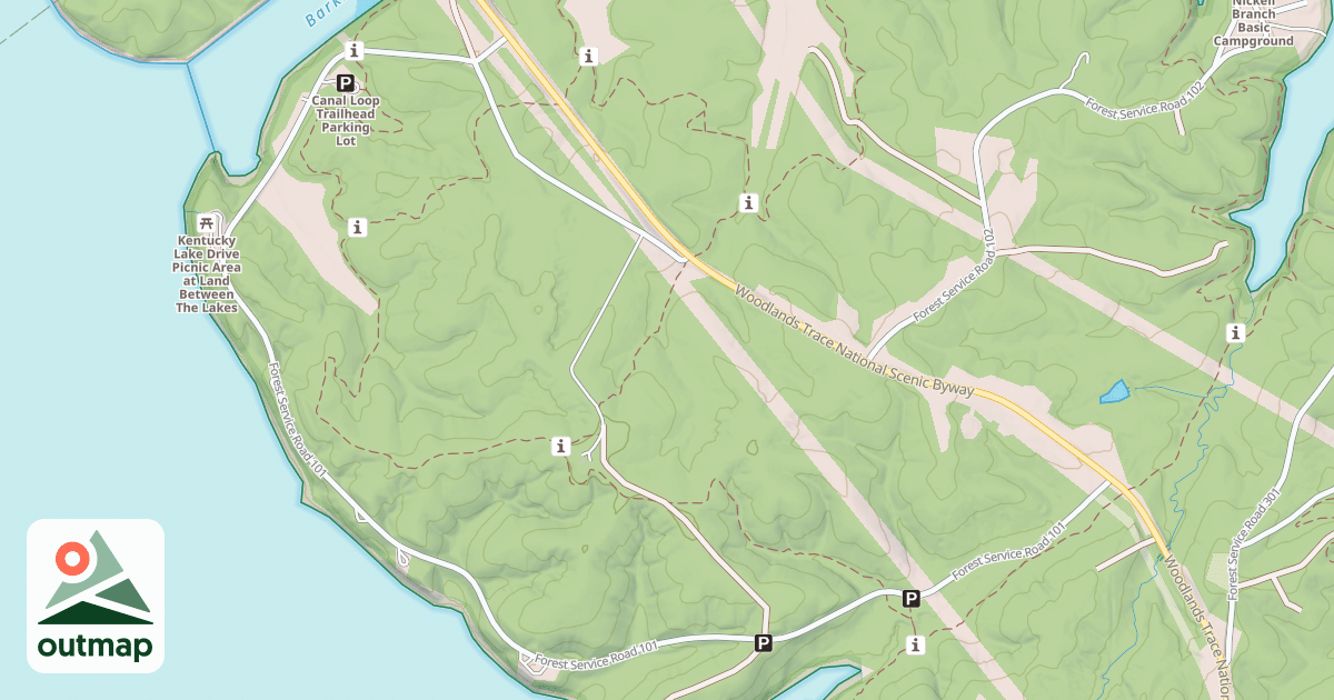 Map of KENTUCKY LAKE DRIVE