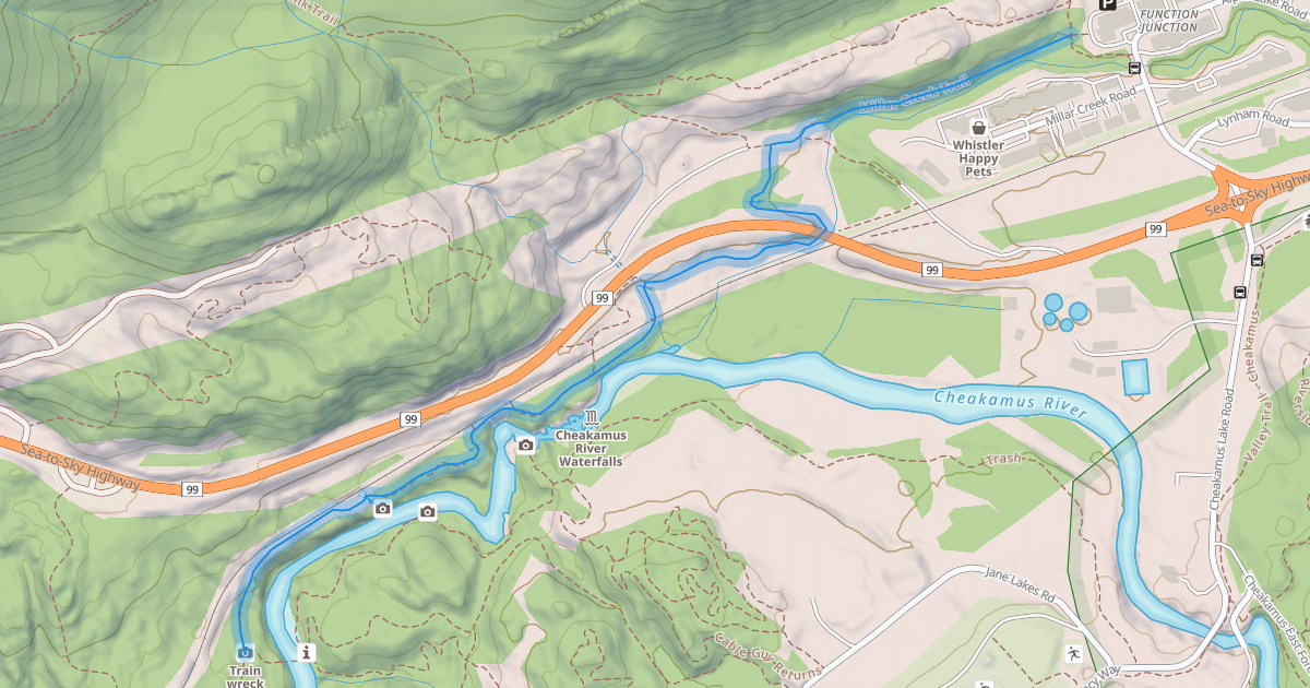 Map preview of Millar Creek Trail