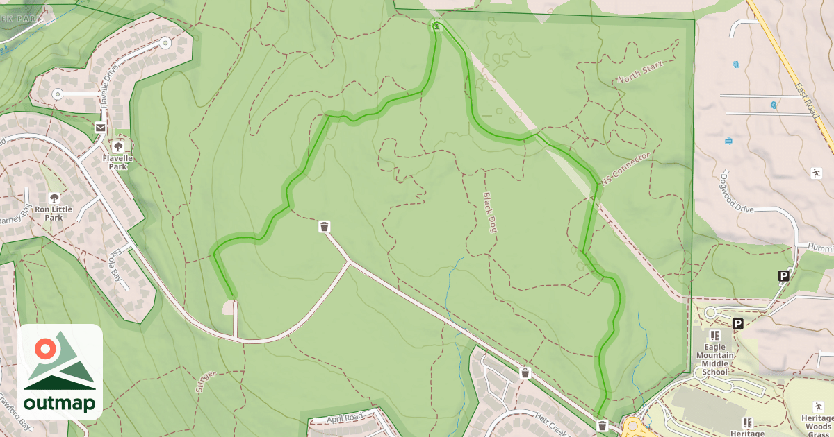 Map of Bert Flinn Loop Trail